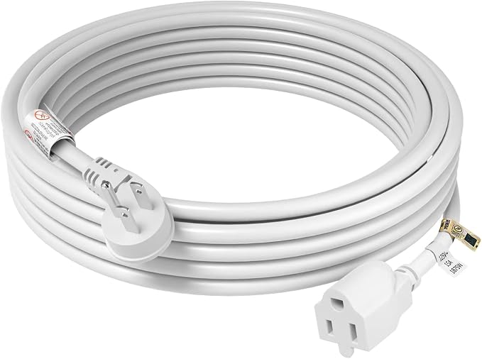 FIRMERST 1875W 15 Feet Extension Cord Heavy Duty 14 AWG Low Profile 15A W by FIRMERST