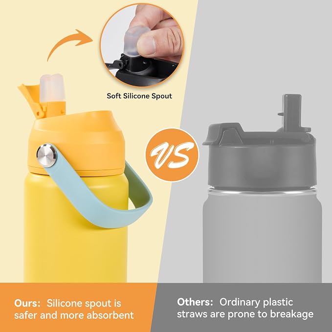 Fijinhom 18oz Insulated Stainless Steel Water Bottle, Wide Mouth Double Wall - Image 4