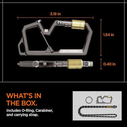 Spigen Life Carabiner Key Ring Clip, Car Keychain Clip, Bottle Opener Key Chain - Image 7
