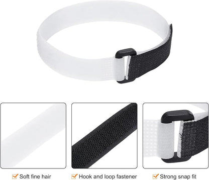 MECCANIXITY 5Pcs Reusable Battery Tie Down Straps, 0.8x16" White Nylon - Image 3