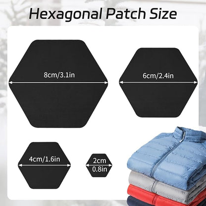J.CARP 16PCS Nylon Repair Patches, Self Adhesive & Waterproof Patches, Nylon - Image 2