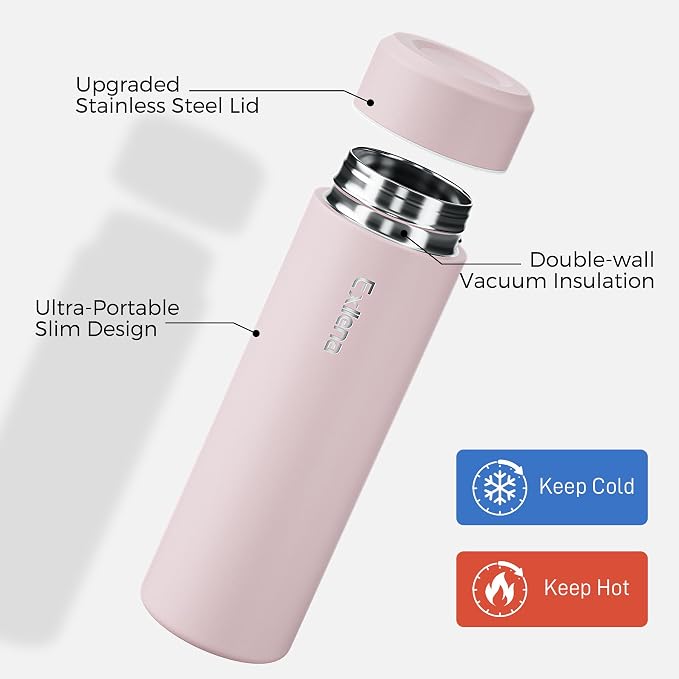 【Upgraded】Exllena Small Insulated Water Bottle 12 oz/350ml– Mini Insulated - Image 3