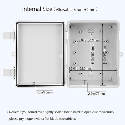 Junction Box ABS Plastic IP65 Waterproof Dustproof Universal Electrical - Image 4