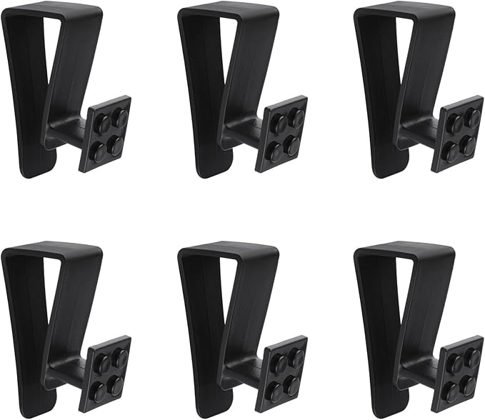 6Pcs Over Cabinet Door Hooks Plastic Over The Door Single Hook Space-Saving by UFURMATE