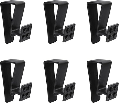 6Pcs Over Cabinet Door Hooks Plastic Over The Door Single Hook Space-Saving by UFURMATE