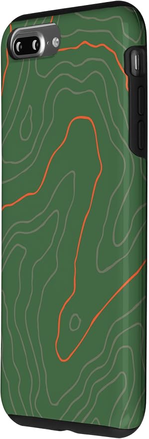 Backcountry Topo Guide Orange Lines Topographical Map Case - Image 2