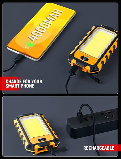 innofox LED Rechargeable Magnetic Work Light 40W 1500Lumens, Hanging Hook 4 - Image 6