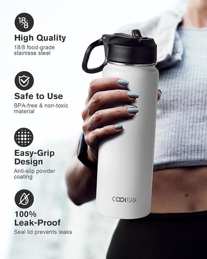 Coolflask Water Bottle 24 oz Insulated - Image 3