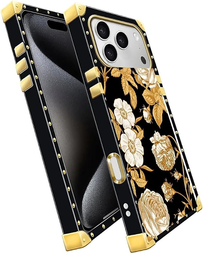 for iPhone 17 Pro Max Case Luxury Golden Decoration - Image 3