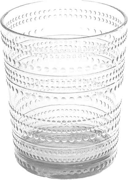 Beaded 15.6 oz Durable Acrylic Double Old Fashioned Drinking Glasses, - Image 2