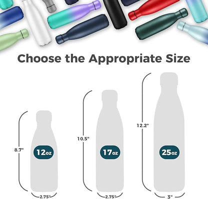 Volhoply 17oz Insulated Stainless Steel Water Bottle, Double Wall Vacuum Flask - Image 2