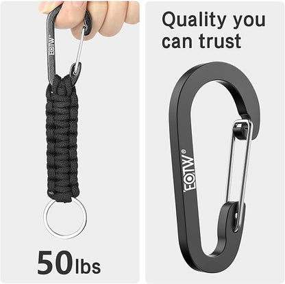 EOTW Paracord Keychain for Men Women Paracord Carabiner Backpack Keychain - Image 5