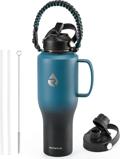 RAYMYLO Insulated Water Bottle 40oz, Stainless Steel Water Bottle by RAYMYLO