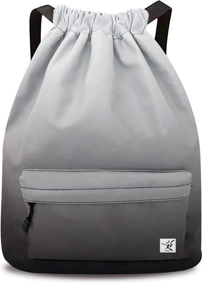 Waterproof Drawstring Bag, Gym Bag Sackpack Sports Beach Backpack by Risefit