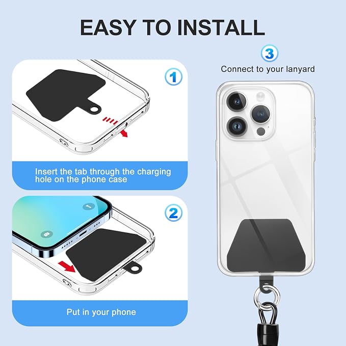 takyu Phone Tether, 2 Pack Phone Lanyard Tether - Image 2