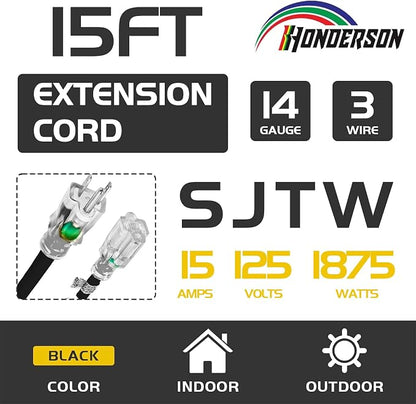 Indoor Outdoor Extension Cord Weatherproof - Image 2