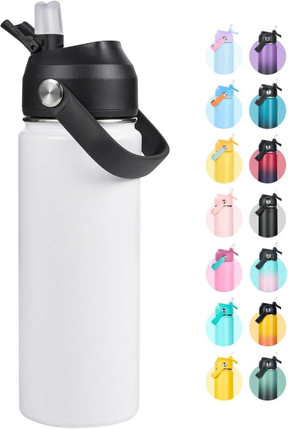 Fijinhom 32oz Insulated Stainless Steel Water Bottle, Wide Mouth Double Wall by Fijinhom