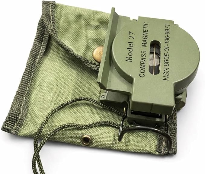 US Military Style Phosphorescent Waterproof Lensatic Compass Accurate Hand Held - Image 2