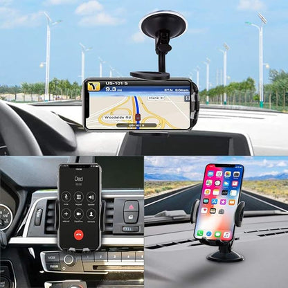 Vansky Car Phone Holder Mount, 3-in-1 Universal Cell Phone Holder Car Air Vent - Image 2