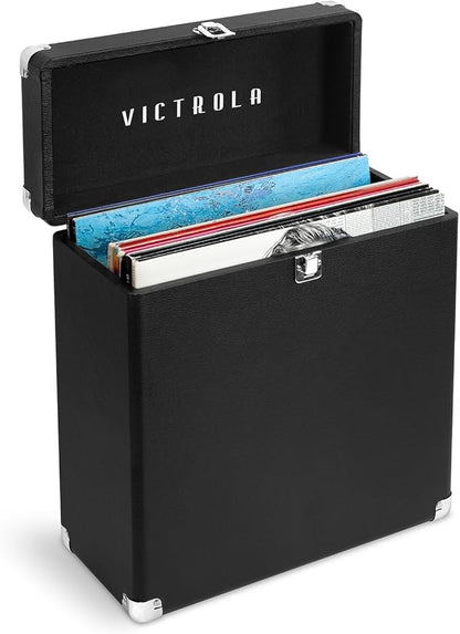 Victrola Collector – Record Storage Case – Holds 30+ Vinyl Turntable Records by Victrola