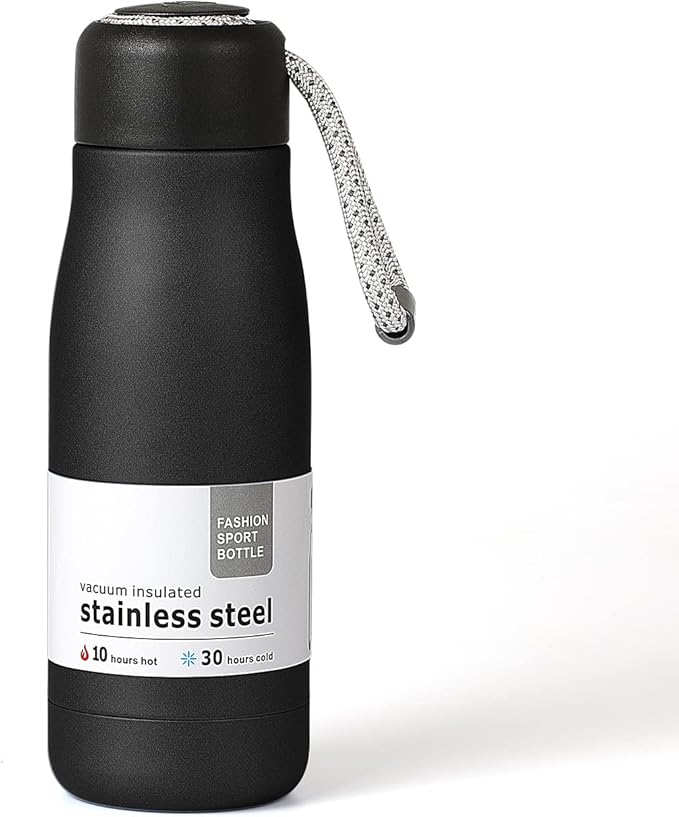 Water Bottles with Portable Lid，Hydro Insulated Thermal Flask by Dusgut
