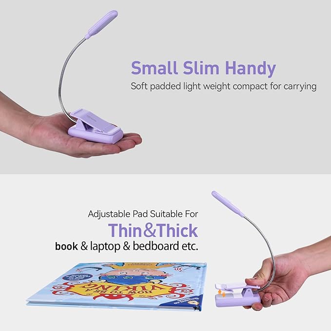VAVOFO Rechargeable Book Light for Reading in Bed Kids, 7 LED Reading Light - Image 5
