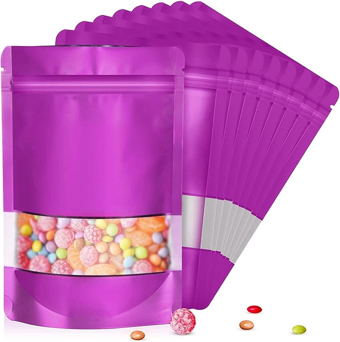 5.9"x8.6" 120pcs Mylar Bags for Food Storage, Smell Proof Bag by ODDIER