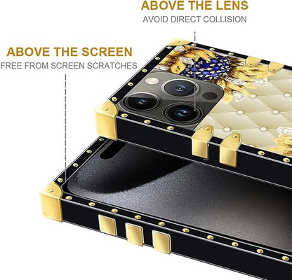 Compatible with iPhone 16 Pro Max Case, Sunflower Diamonds Leather Luxury - Image 6
