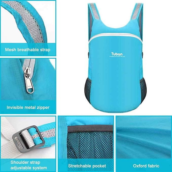 Ultra Lightweight Packable Water Resistant Backpack - Image 6