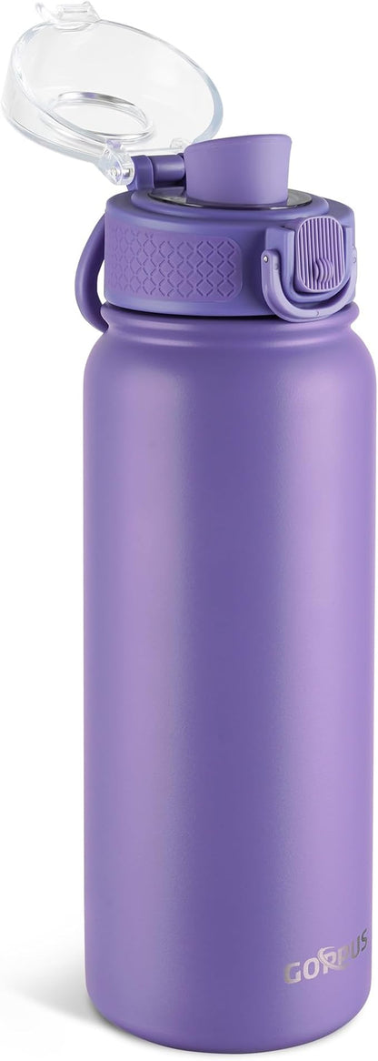 GOPPUS Insulated Water Bottle 20oz Stainless Steel BPA-Free Sports Bottle Ideal by GOPPUS