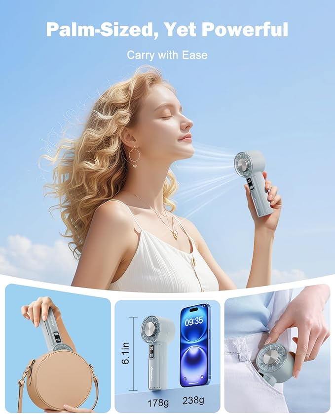 AMACOOL Handheld Fan with Ice Cooler, Mothers Day Gifts - Image 5