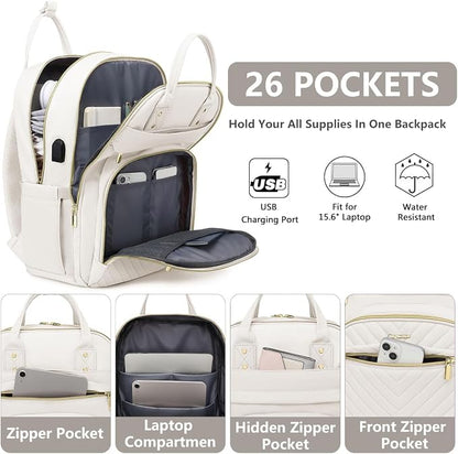 Laptop Backpack for Women Work Bag - Image 2