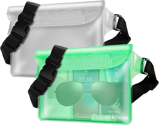 Waterproof Bag for Beach, Waterproof Pouch for Phone Passport Purse, Fanny by Crenova