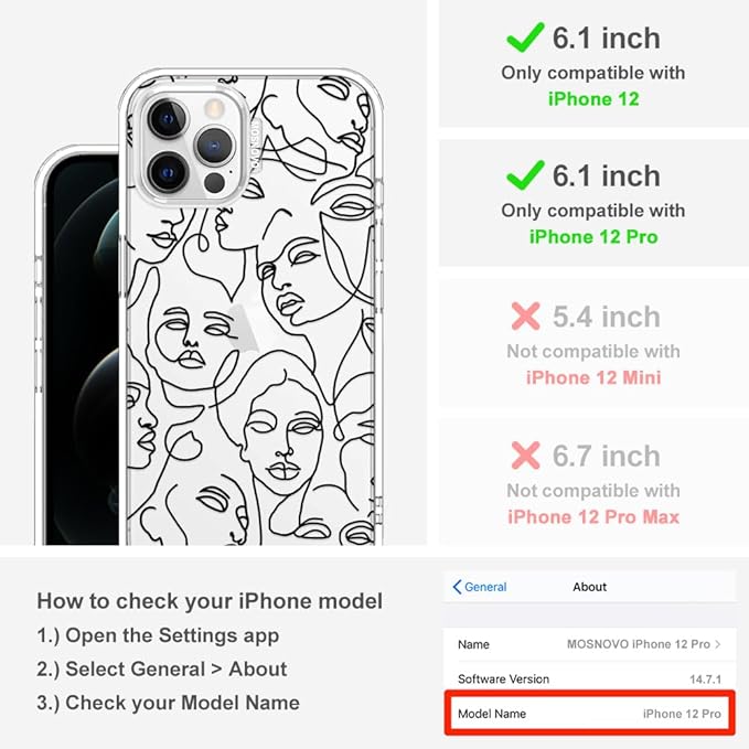 MOSNOVO Case for iPhone 12 & iPhone 12 Pro - Image 2