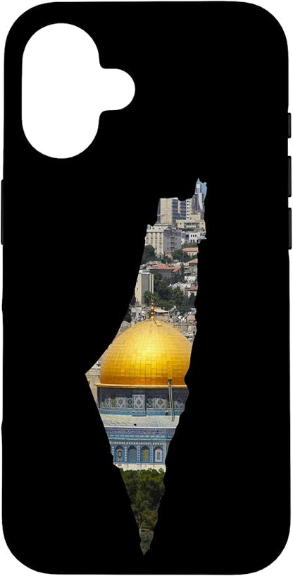 Palestinian Map Al Aqsa Jerusalem in Palestine Case by Unknown