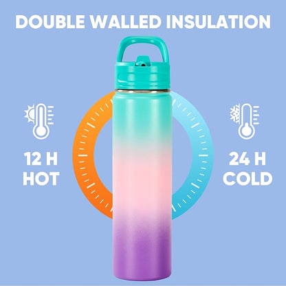Fijinhom 24oz Insulated Stainless Steel Water Bottle - Image 5