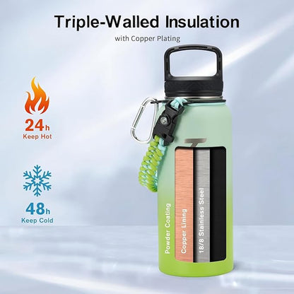Trebo 32 oz Water Bottle Insulated - Image 2