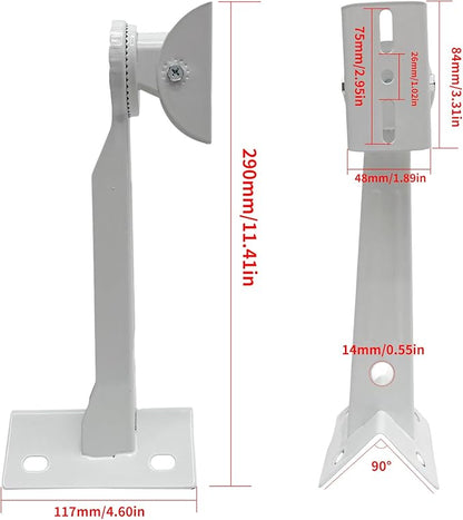 L-Shape Dome Camera Bracket, Wall Ceiling Mount - Image 5