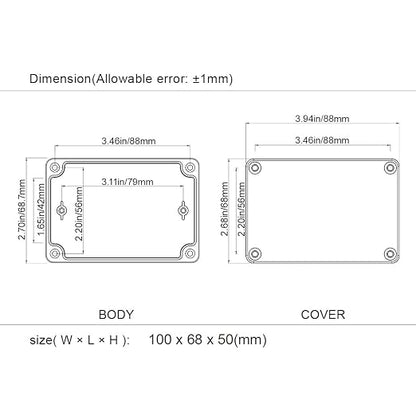 LeMotech Junction Box IP65 Waterproof Project Box Dustproof ABS Plastic - Image 8