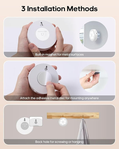 GOODEA.fun Puck Lights with Remote, 13 RGB Colors LED Under Cabinet Light - Image 6