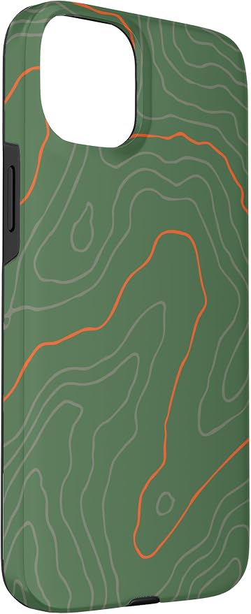 Backcountry Topo Guide Orange Lines Topographical Map Case - Image 3