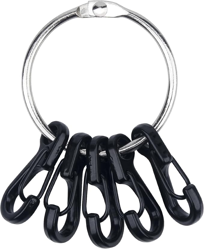 SWATOM Small Mini Carabiner Clip Tiny Spring Snap Hook Keychains Micro by SWATOM