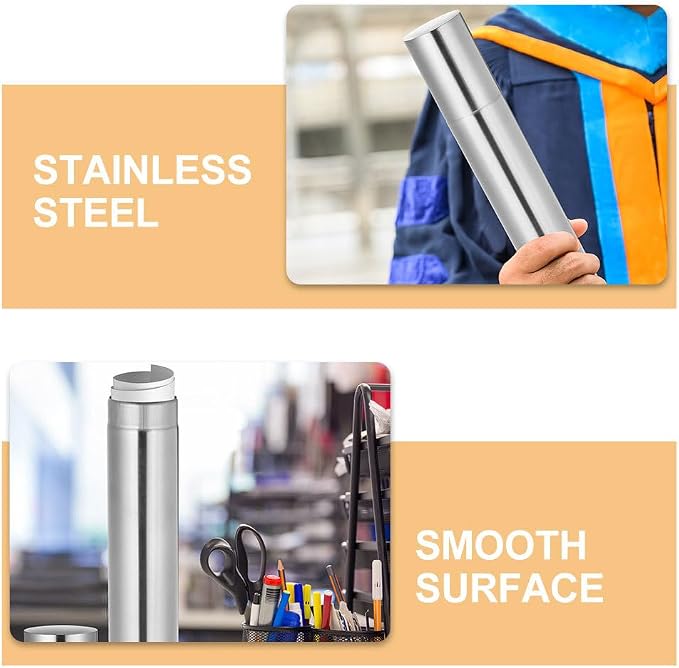 DOITOOL Stainless Steel Cylinder Box 11.8 Inch Document Storage Tube - Image 4