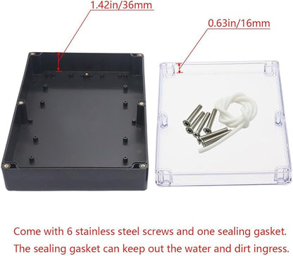 Project Box IP65 Waterproof Junction Box ABS Plastic Black Electrical Boxes DIY - Image 4