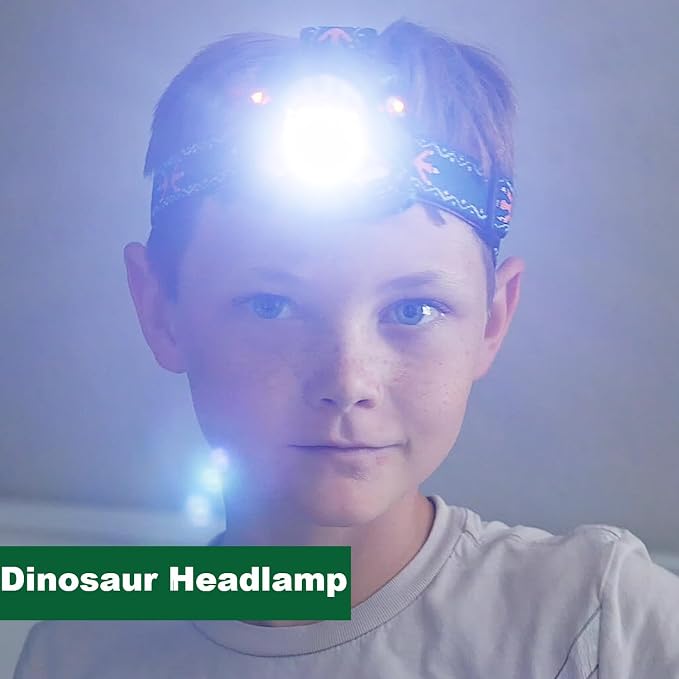 LED Dinosaur Headlamp for Kids, Children's Toy Flashlight T-Rex Dinosaur Toys - Image 8