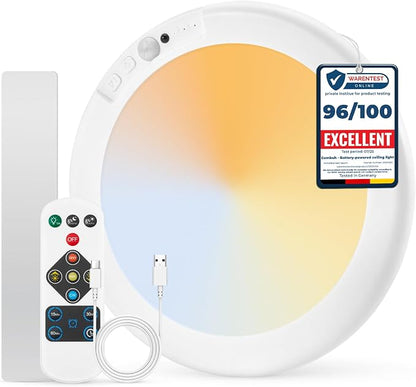 Combuh Battery Operated Shower Light Waterproof Inside, Rechargeable Motion by Combuh