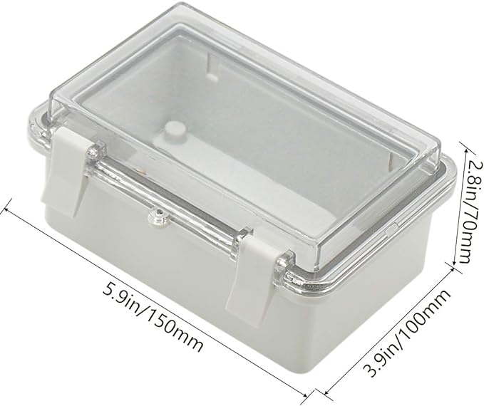 Zulkit 2pcs Junction Box ABS Plastic Dustproof Waterproof IP65 Electrical Boxes - Image 2
