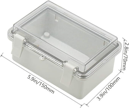 Zulkit 2pcs Junction Box ABS Plastic Dustproof Waterproof IP65 Electrical Boxes - Image 2