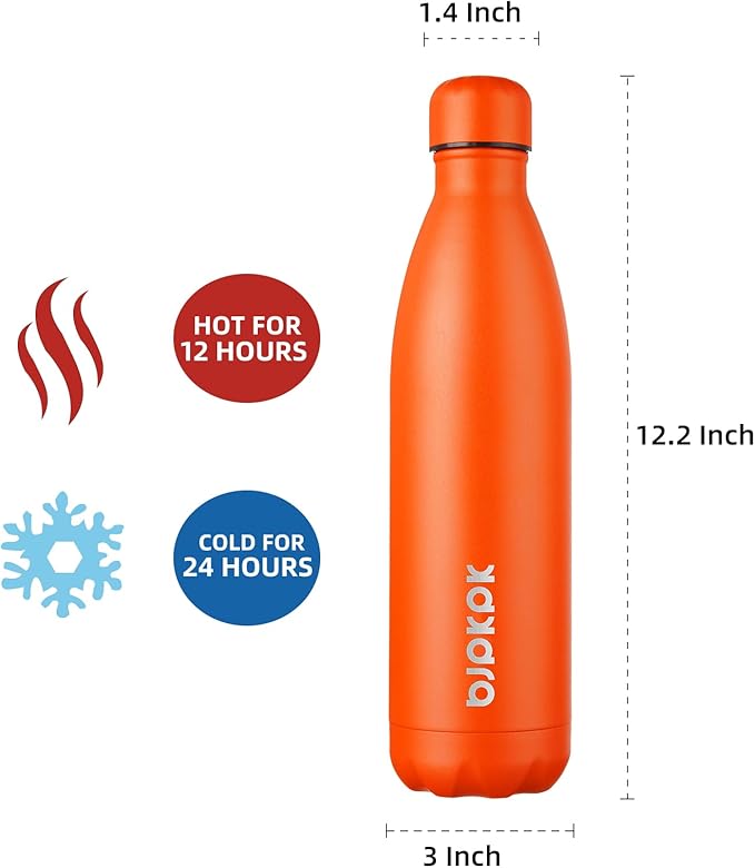 BJPKPK 25oz Insulated Stainless Steel Water Bottles, Sports Water Bottles Keep - Image 2