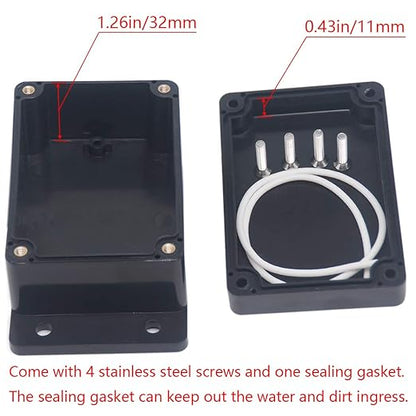 2Packs Junction Box IP65 Waterproof ABS Plastic Electrical Project Case Power - Image 4